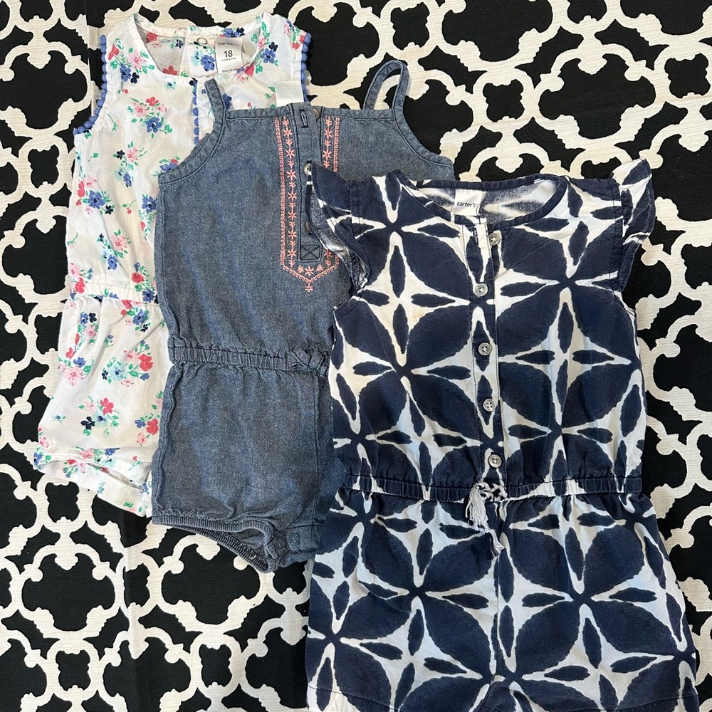 Carter’s 18mo Romper Bundle